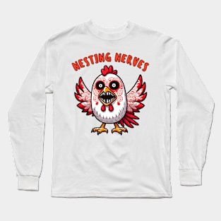 Anxiety chicken Long Sleeve T-Shirt